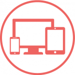 icon of desktop, phone, tablet