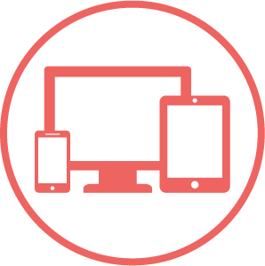 icon of desktop, phone, tablet